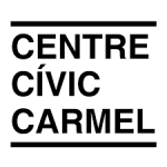 logotip de l'equipament amb el text "centre cívic carmel"