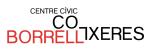 logotip de l'entitat on hi apareix el text "centre cívic cotxeres borrell"