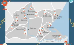 Mapa Comarca Baix Ebre Edunauta