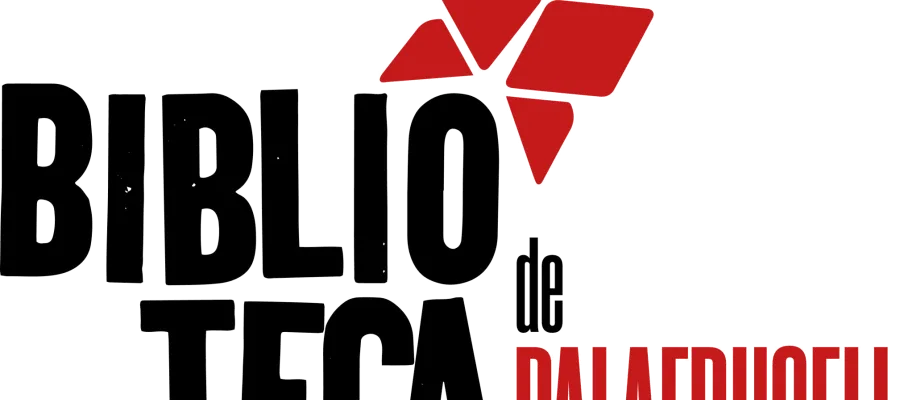 Imatge de la Biblioteca de Palafrugell amb lletres i logo